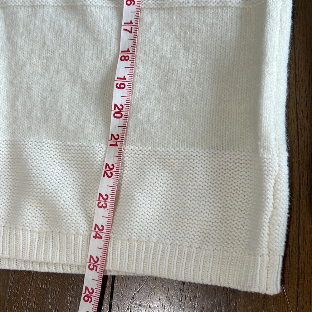 Joe Fresh White Striped Sweater Crewneck XS - Picture 8 of 11
